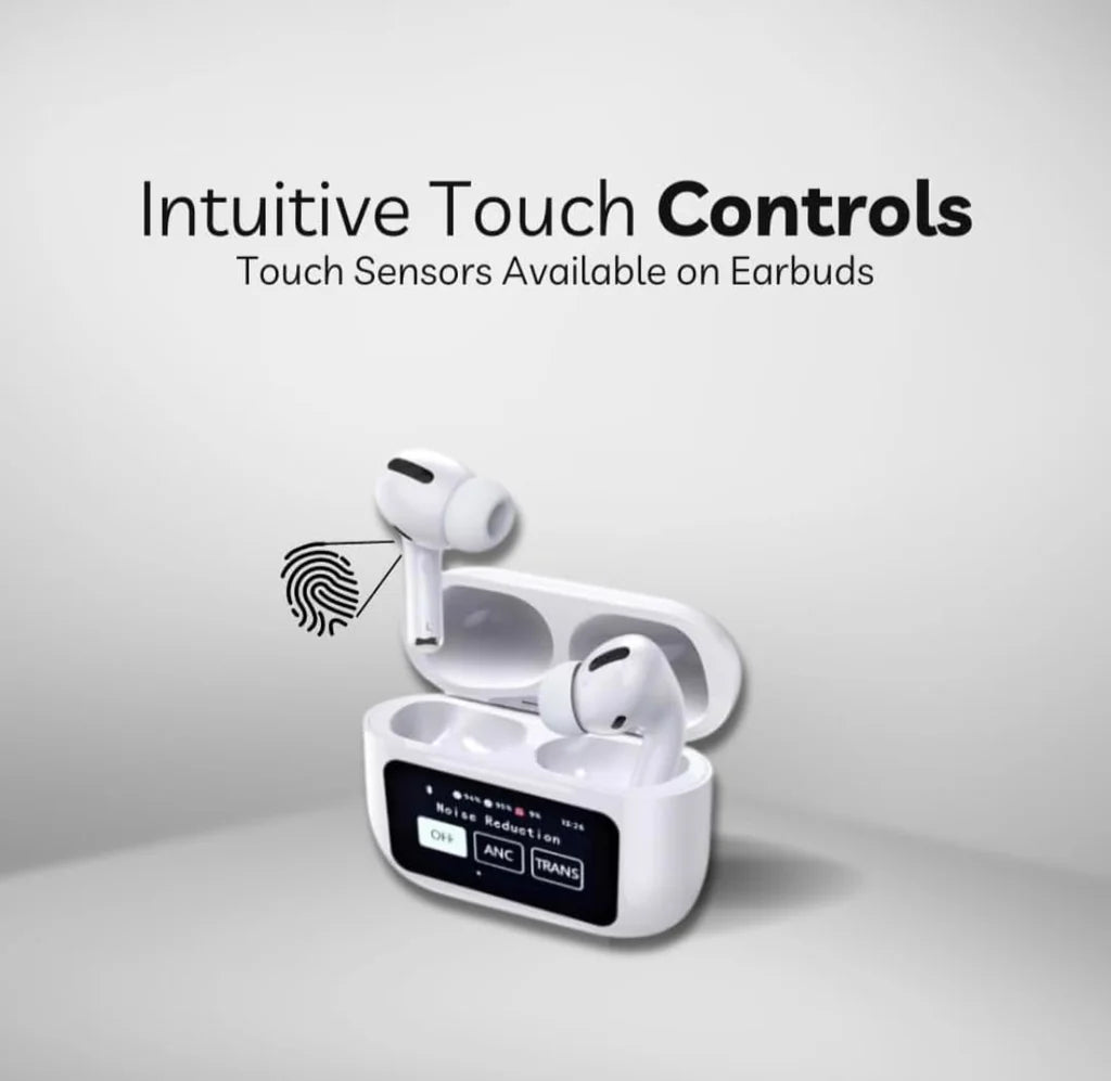 Airpods with LCD touchscreen display bluetooth 5.3