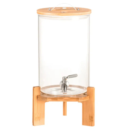 Drink Serve Dispenser with Wooden Stand (UAE)